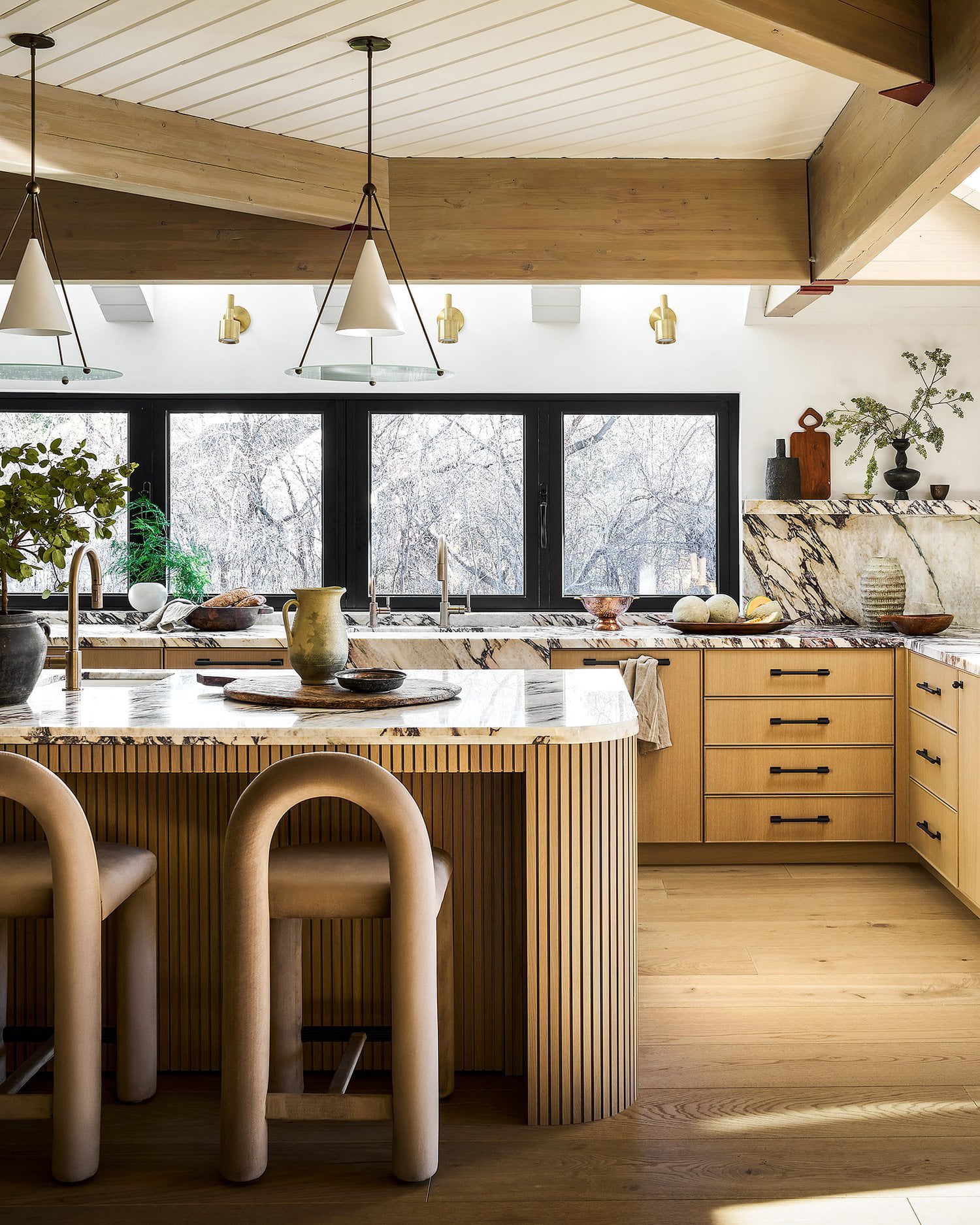 lighting-in-a-modern-rustic-kitchen Lighting in a Modern Rustic Kitchen