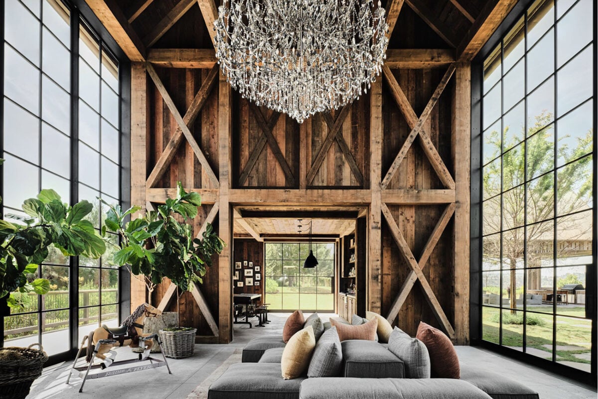 Luxury Modern Farmhouse Mila Kunis & Ashton Kushner's Home