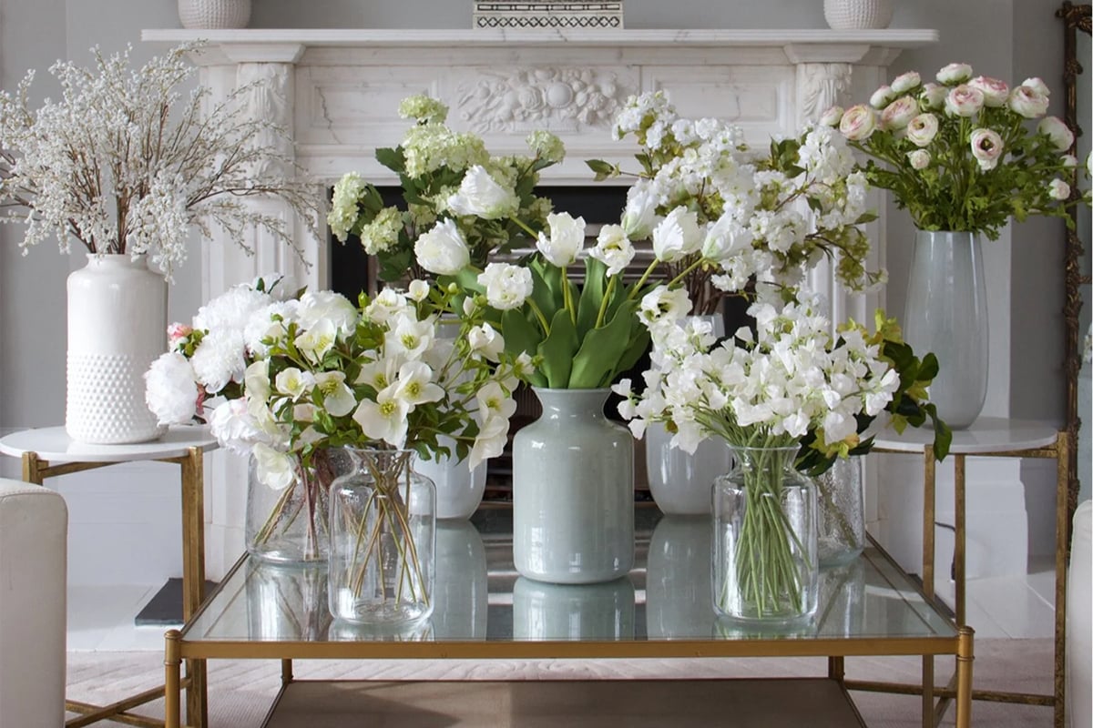 How to Decorate with Faux Florals
