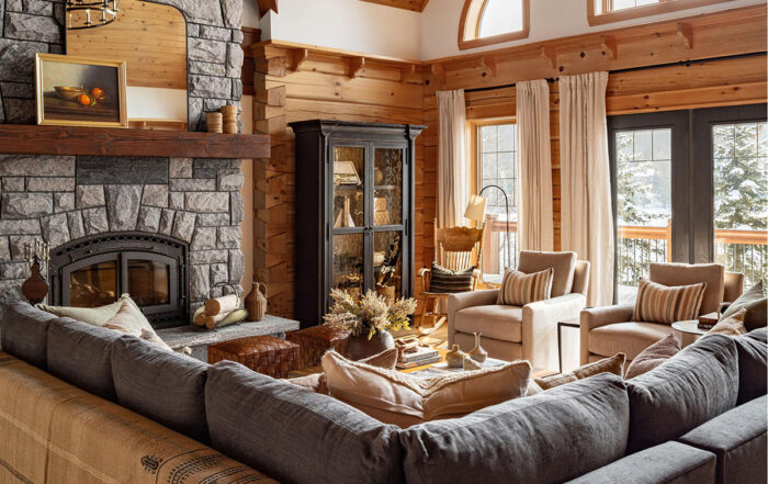 Log home decorating ideas