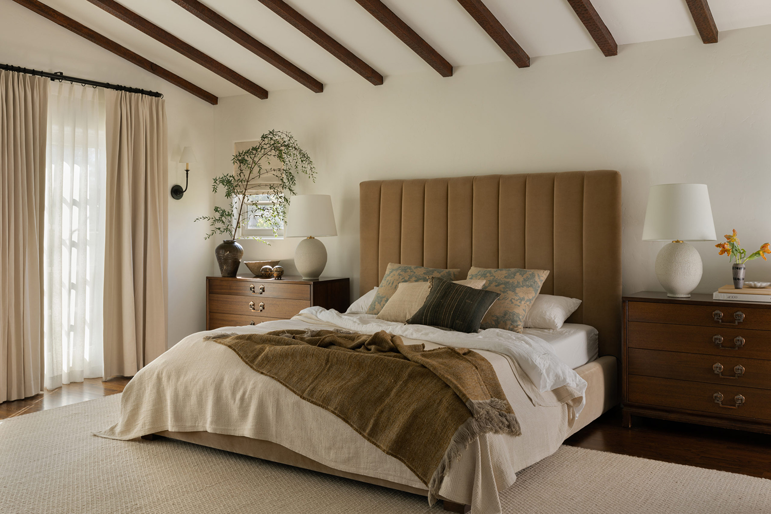 Wood Accents in the Bedroom