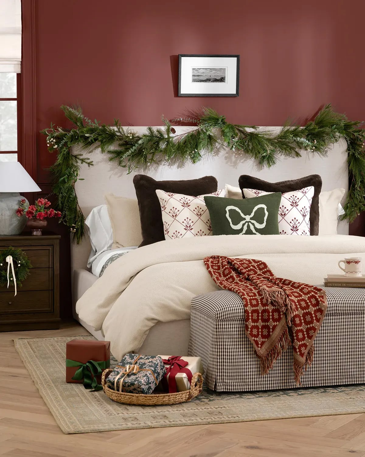 Country Christmas Bedroom