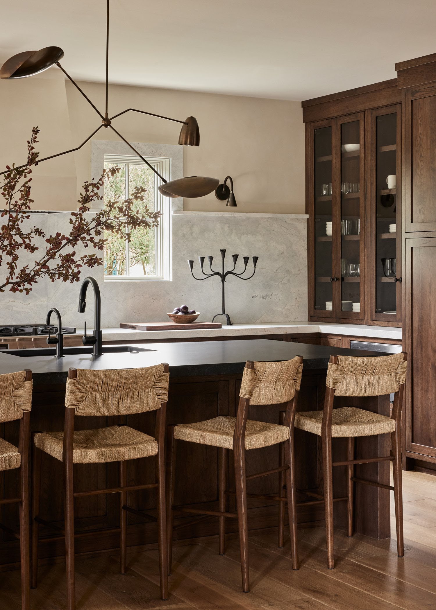 dark-wood-kitchen-cabinets-1 Dark Wood Kitchen Cabinets