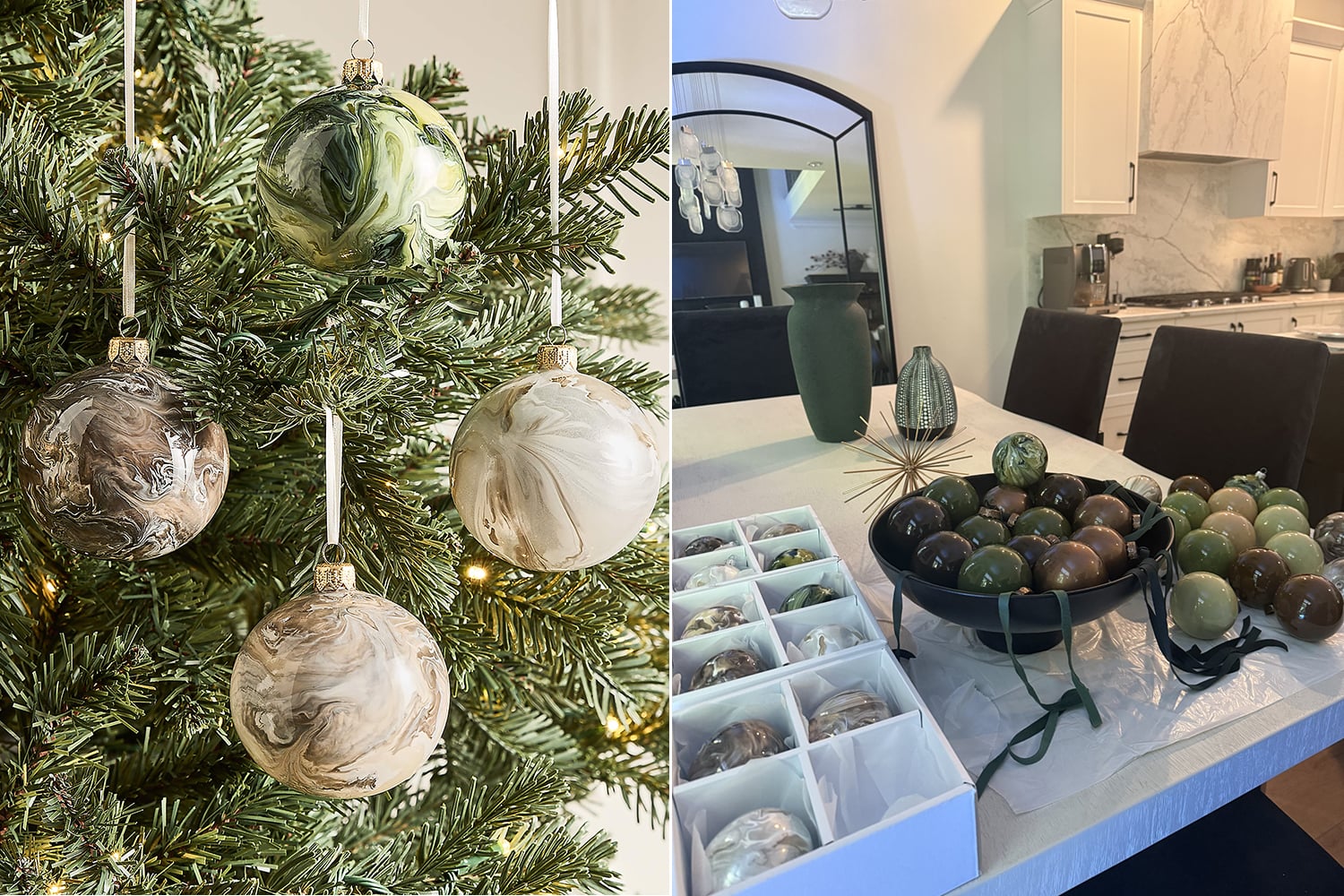 My Earthtone Home Made Ornaments