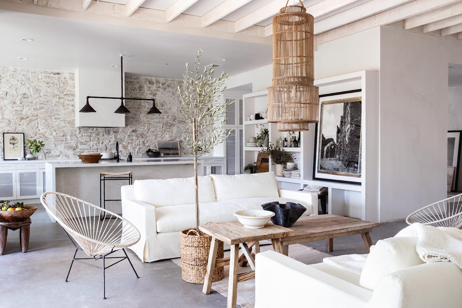 use-stacked-stones-as-an-accent-wall Use Stacked Stones as an Accent Wall