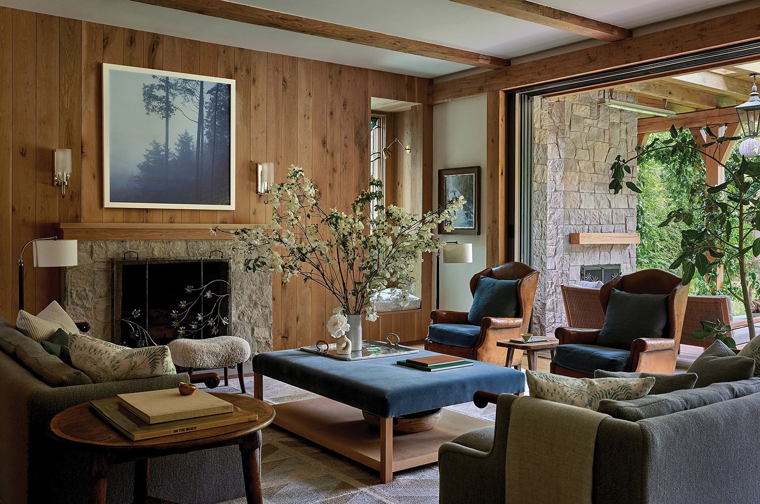 cozy-seating-area Cozy Seating Area in a Home Library