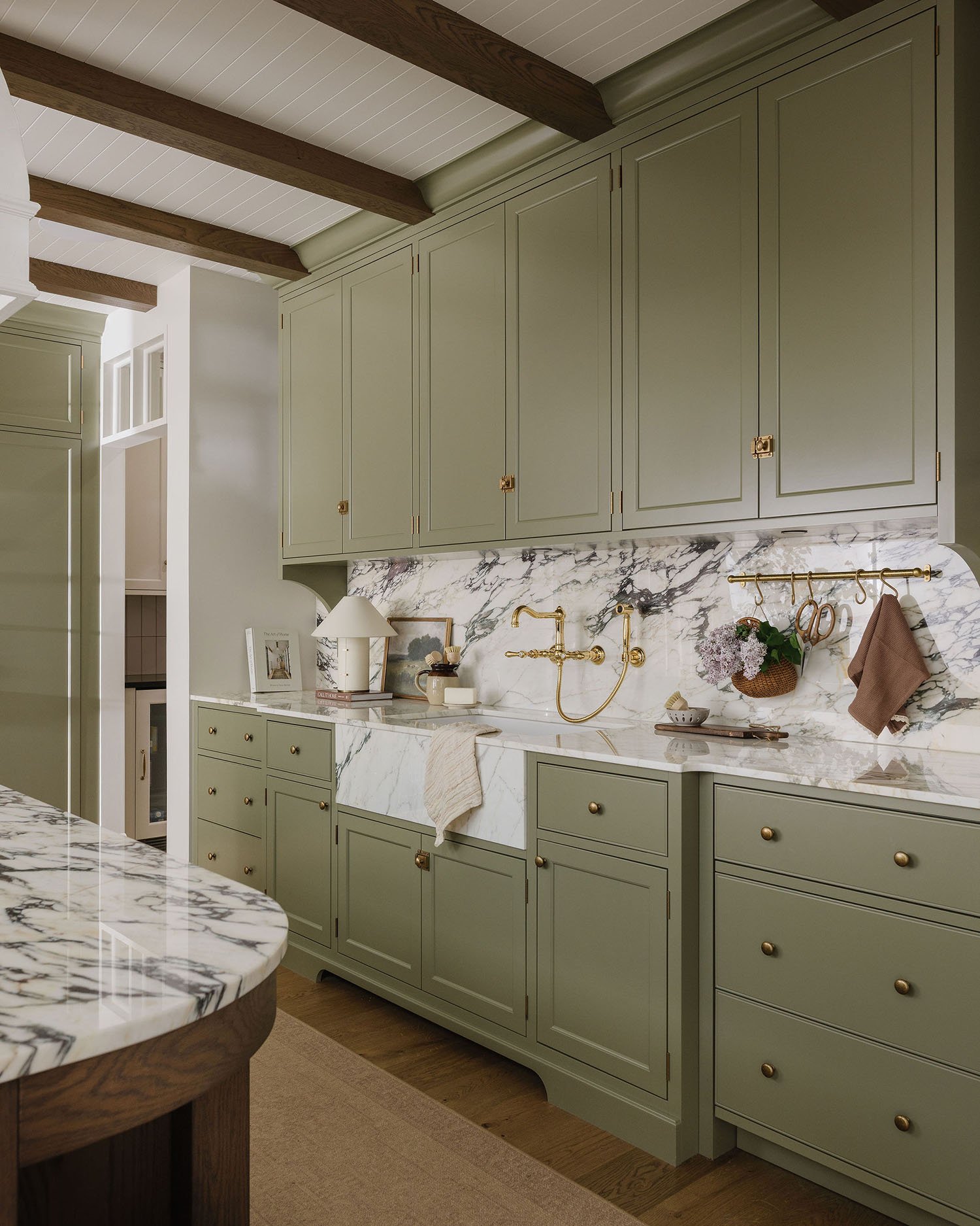 Light Olive Green Cabinets