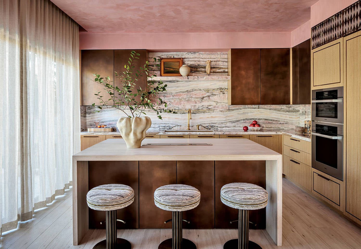 Metallic Kitchen Cabinets