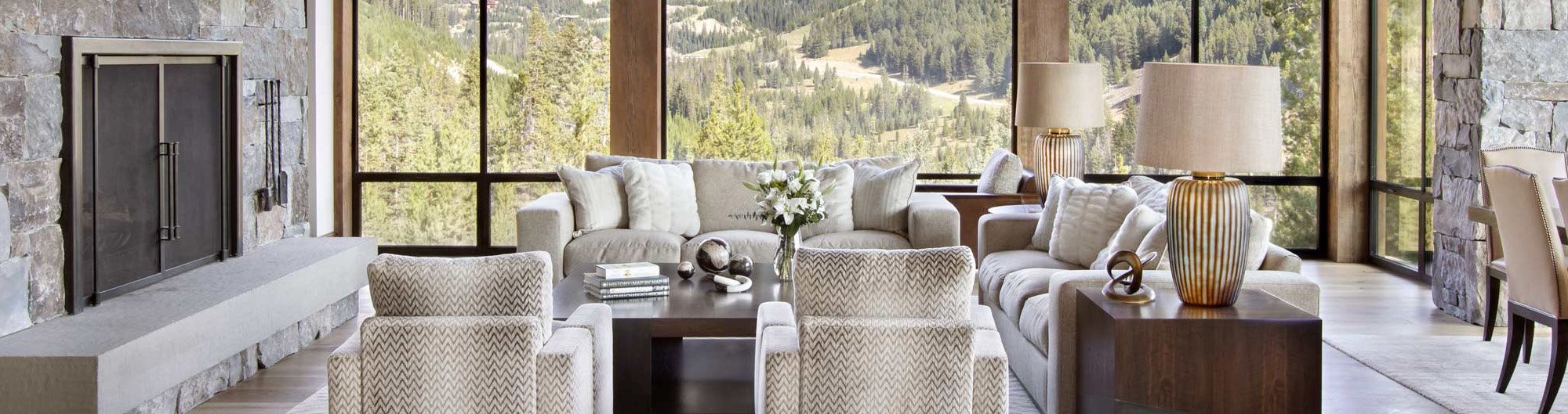 Mountain Home Interior Design \u0026 Home Tours, image size:2000x529