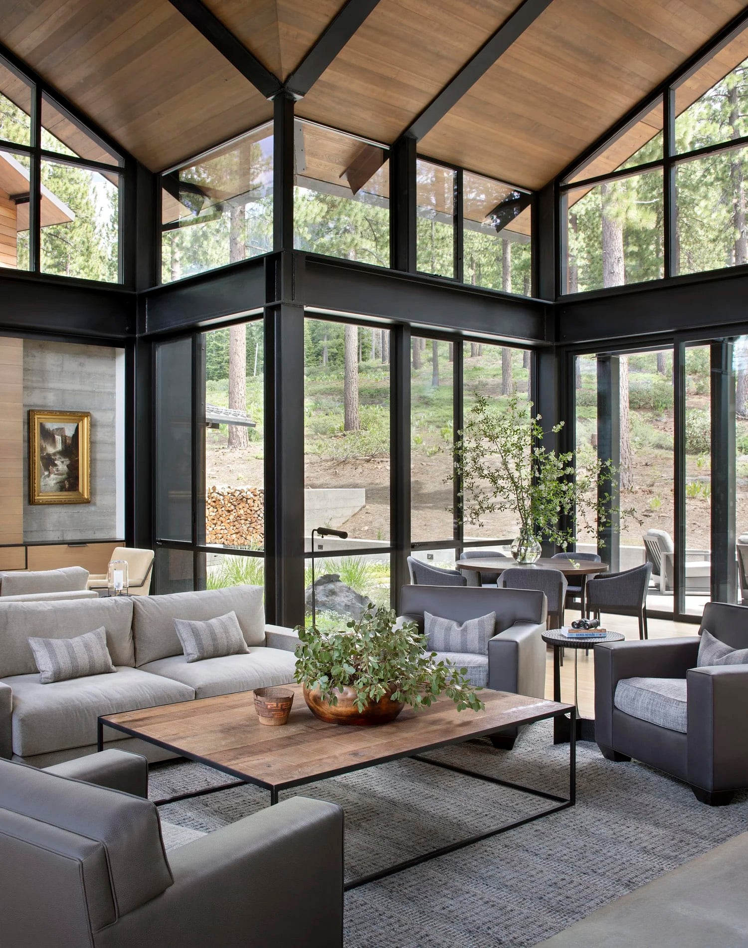 Mountain Ski Lodge Living Room