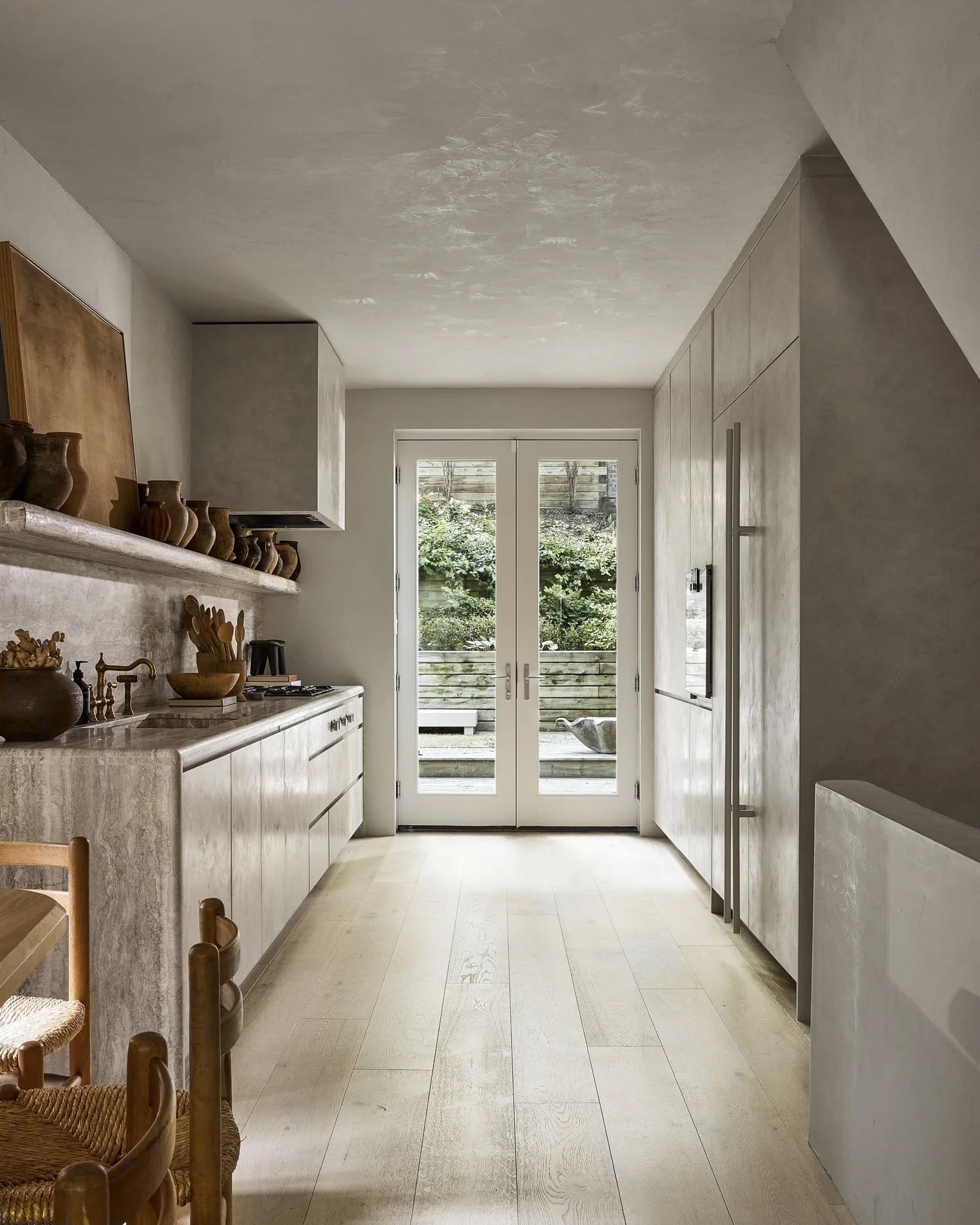 custom-venetian-plaster-range-hood-2 Custom Venetian Plaster Range Hood